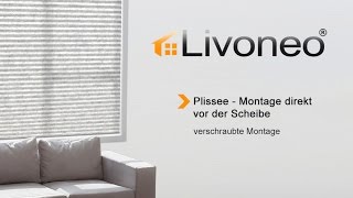 Plissee  Montage direkt vor der Scheibe [upl. by Aihsiek]