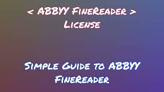 Setup ABBYY FineReader on Your PC for 2024 [upl. by Narcissus851]