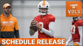 Tennessee football Schedule Release Josh Heupel returns to Oklahoma Alabama at home amp more [upl. by Leventhal]