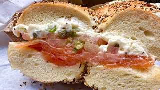 New York Bagel Sandwich  vs  Minnesota Homemade Bagel Sandwich  With Twin Cities Adventures [upl. by Ameline223]