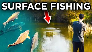 Surface Fishing For Carp  Made Easy I caught loads [upl. by Lucina]