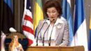 WTISD08 Speech of Mrs Suzanne Mubarak First Lady of Egypt [upl. by Gustavus]