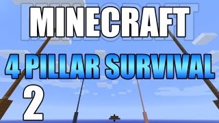 Minecraft  quot4 Pillar Survivalquot Part 2 Cobblestone Operation [upl. by Caylor187]