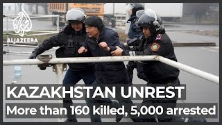 Kazakhstan More than 160 killed 5000 arrested during riots [upl. by Braun]