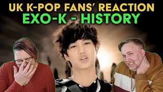 EXO  History  EXOK Version  UK KPop Fans Reaction [upl. by Kirch11]