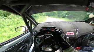 Ford Fiesta ST rally car onboard  bridge near miss  2022 SOFR  SS5  Zorns Hollow [upl. by Suoirad46]