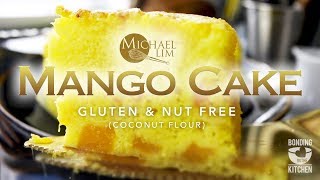 MOIST MANGO CAKE Gluten Nut Free Coconut Flour [upl. by Wernick299]