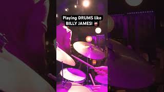 Playing DRUMS like BILLY JAMES 🥁 jazzdrums billyjames [upl. by Zaid]