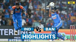 India Vs Bangladesh Highlights Hardik Pandya Helps India Win By 7 Wickets  Ind vs Ban 1st T20I [upl. by Ekard]