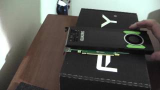 NVidia Quadro M4000 Professional Workstation GPU Unboxing [upl. by Anoblav]