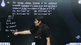 The entropy change involved in the isothermal reversible expansion of 2 mole of an ideal gas fro [upl. by Ocsinarf289]