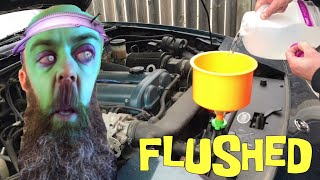 NA Miata  Coolant Flush and Fill Halloween Edition [upl. by Harim]