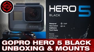 GoPro Hero 5 Unboxing and Mount Options [upl. by Hippel]