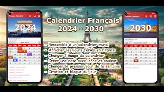 Français Calendrier 2024 [upl. by Ahsir718]