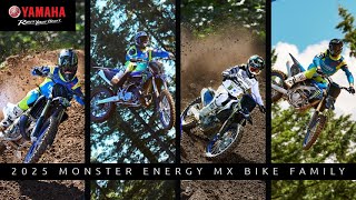 2025 YZ Family  Monster Energy Yamaha Racing Editions [upl. by Alfie]