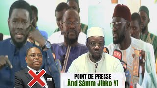 INTÉGRALITÉ POINT DE PRESSE AND SAMM JIKKO YI SUR LES ÉLECTIONS LÉGISLATIVES DU 17 NOVEMBRE 2024 [upl. by Drews]