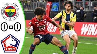 Fenerbahce vs Lille 00 Highlights  Champions League Qualification 2024 eFootball Game Play [upl. by Damle]