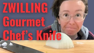 ZWILLING Gourmet 8inch Chef’s Knife Review [upl. by Ojyllek]