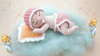 👶 BEBE DORMILON AMIGURUMIS RECIEN NACIDO  TUTORIAL PASO A PASO  PRIMERA PARTE  👶 [upl. by Kinnie]