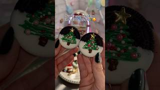 Christmas Oreo Tutorial🎄🥰 tutorial chocolatecoveredoreos christmastreats dessert shorts fyp [upl. by Peednama808]