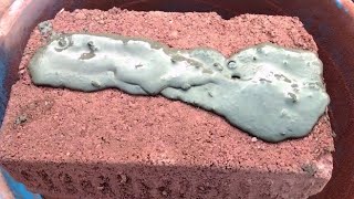 Fantastic grittiness overloaded red dirt ❤️ pure cement paste pouring 😍dippingsatisfying ASMR [upl. by Aicittel]