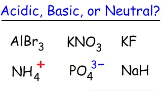 Acidic Basic and Neutral Salts  Ionic Compounds [upl. by Alahcim]