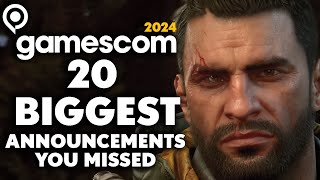 20 BIGGEST GAMESCOM 2024 Announcements You Likely Missed [upl. by Emmanuel]