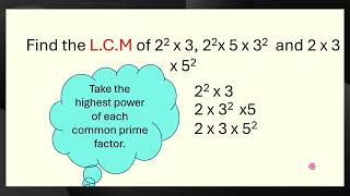 Prime Factorization  Least Common Multiple and Highest Common Factor [upl. by Saffian41]