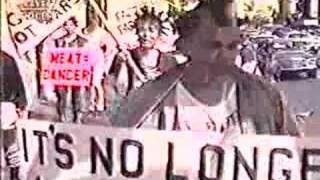 Punk Rockers at a Anti Mc Donals Protest 1988 [upl. by Arvonio]