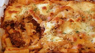 How to make Baked Ziti Quick and Easy [upl. by Ainalem291]