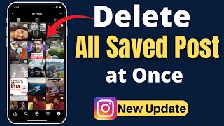 How to delete saved posts on instagram all at once Androidiphone [upl. by Ranita]