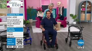 Drive Medical Duet Transport ChairRollator Walker [upl. by Oivlis305]