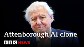 Sir David Attenborough says AI clone of his voice is disturbing  BBC News [upl. by Aietal]