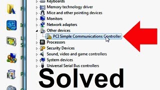 How to Fix PCI Simple Communications Controller Driver Error in Windows 7 [upl. by Wyon]