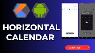 Horizontal Calendar with Future Date Disabled in Android  Calendar Date Picker android kotlin [upl. by Francene]