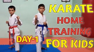 30 Minutes Karate Workout Session Day 1  Learn Karate at Home  Karate Class for Kids [upl. by Aserehs]