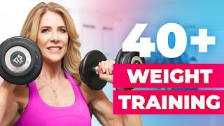 Weight Training for Women Over 40 What To Do Step by Step [upl. by Hgalehs]