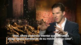 La Desolación de Smaug  Entrevista a Benedict Cumberbatch subtitulada en español [upl. by Aneris478]