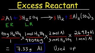 How To Find The Amount of Excess Reactant That Is Left Over  Chemistry [upl. by Nadabus]