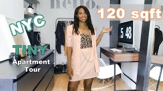 120sqft Tiny  Micro NYC Apartment Tour Manhattan Studio in New York Knowing Home wNyasia Ep 2 [upl. by Yrailih]