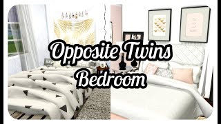 The Sims 4 Room Build  Opposite Twins  Pinterest Vs Tumblr  CC List [upl. by Branscum]