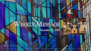 December 22 2023  Monsignor Michaels Weekly Message  Mother of Sorrows Murrysville PA [upl. by Vinaya918]