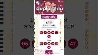 RESULTADO DA DUPLA SENA 2739 [upl. by Sausa]