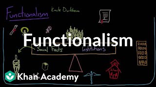 Functionalism  Society and Culture  MCAT  Khan Academy [upl. by Suoirtemed]