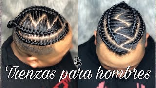 TRENZAS PARA HOMBRES 2019  PEINADO FACIL PARA HOMBRES [upl. by River]