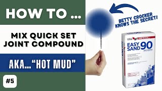 How I Mix Quick Set Joint Compound aka “Hot Mud” Your wife has what you need drywall sheetrock [upl. by Farmann]