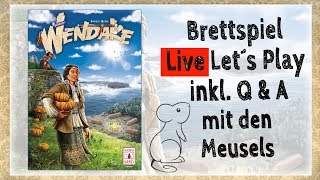 Wendake Essen Spiel 2017 Brettspiel Live Lets Play mit den Meusels inkl QampA Wdh vom 31117 [upl. by Luo]