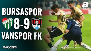 Bursaspor 8 22 9 Van Spor FK  MAÇ ÖZETİ  Ziraat Türkiye Kupası 4 Tur  04122024 [upl. by Edwyna]