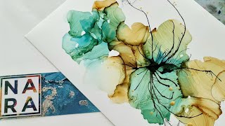 Abstract Painting  Alcohol Ink  Acrylic Ink 255 [upl. by Itteb897]