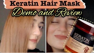 Keratin hair mask demo and review  worth buying  keratin [upl. by Cleavland375]